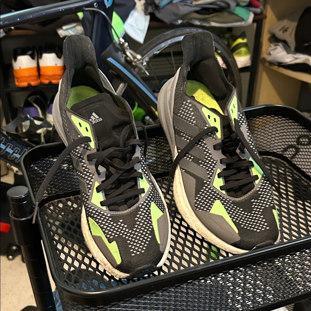 adidas Black and Green Men's Shoes
